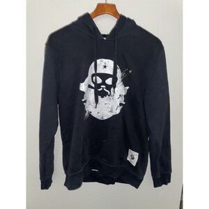 Victory Or Nothing Hooded Dress‎ Shirt L Long Sleeve Black Vintage Militia
